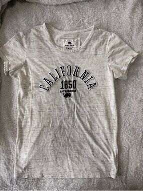 Reflex Gray Crewneck California Tee with Bear Logo